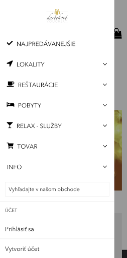 Darčekové vouchery Screen 2
