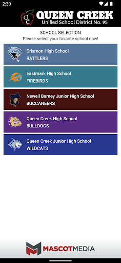 Queen Creek Athletics Screen 2