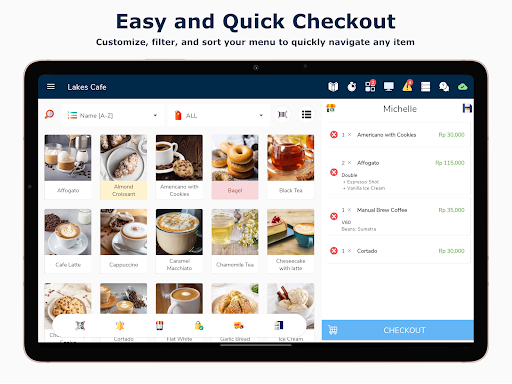 Android application Mille POS screenshort