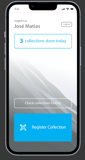 Android application Circul8 Waste Tracking screenshort