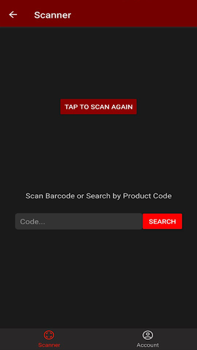 Shwapno Scanner Screen 2