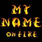 3D My Name On Fire Wallpaper icon