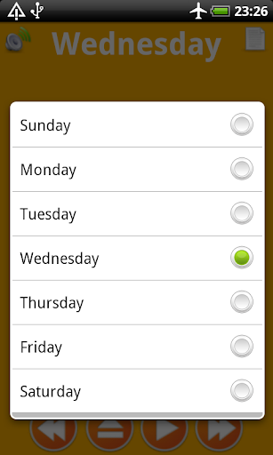 Days of week kids flashcards Screen 3