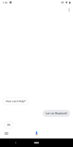 Voice Action Services Screen 2