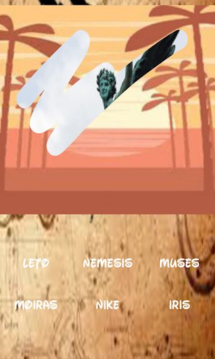 Android application Mythology, one is hiding screenshort