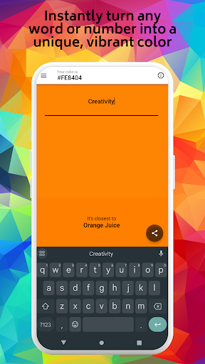 Rainbow Shifter: Text to Color Screen 2