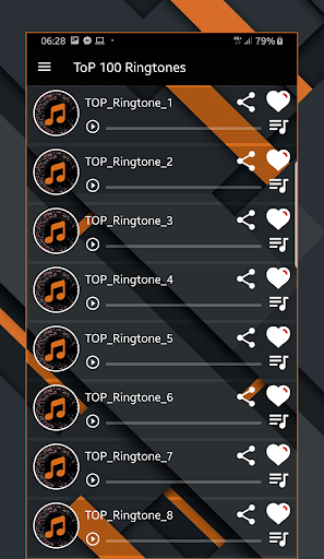 Android application Ringtones iPhone on android screenshort