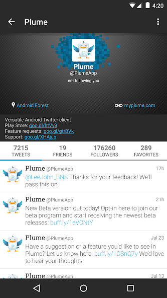 Plume for Twitter 6.30.22 APK + Мод (Unlimited money) за Android