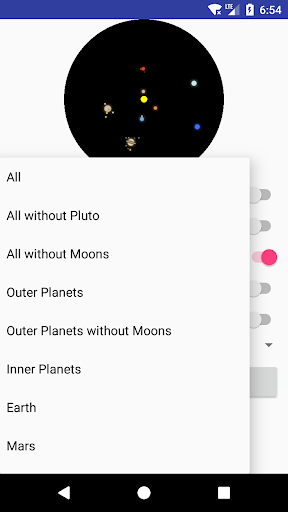 Space Watchface and Widget Screenshot