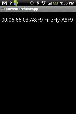 Bluetooth Serial Tester Screen 2