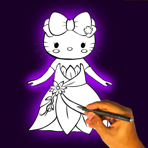 How to draw cute Princess kitty doll