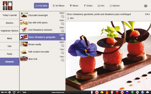 Digital Restaurant Menu Screen 3