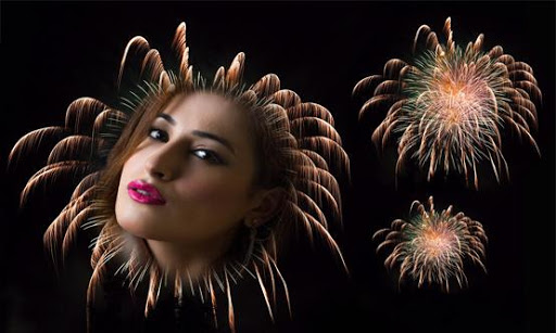 Fireworks Photo Frame Screen 3