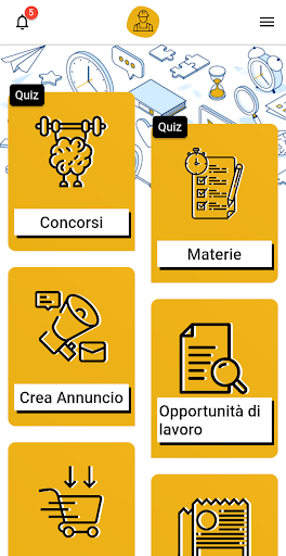 Android application Worky - concorsi e lavoro screenshort