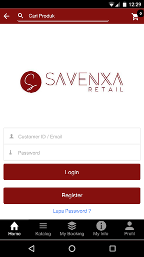 Android application Savenxa screenshort