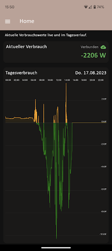 Android application EnergyX screenshort