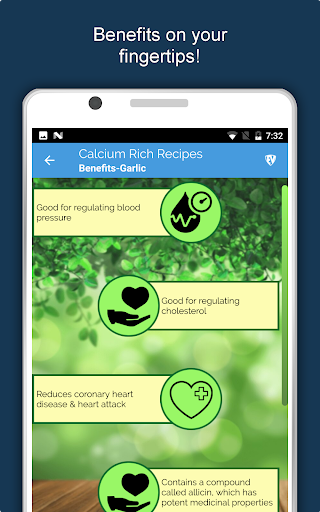 Screenshot of Calcium Rich Food Recipes