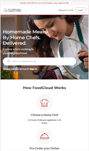 Android application FoodCloud screenshort