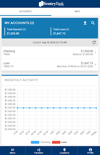 Sentry Bank Screen 2
