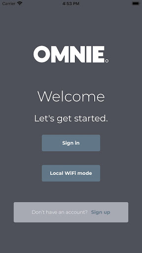 Android application OMNIE Home screenshort