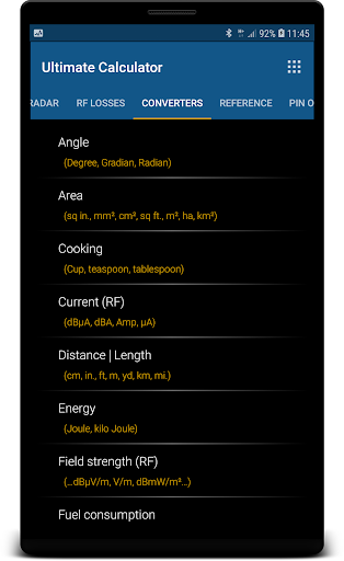 Screenshot of Ultimate Calculator