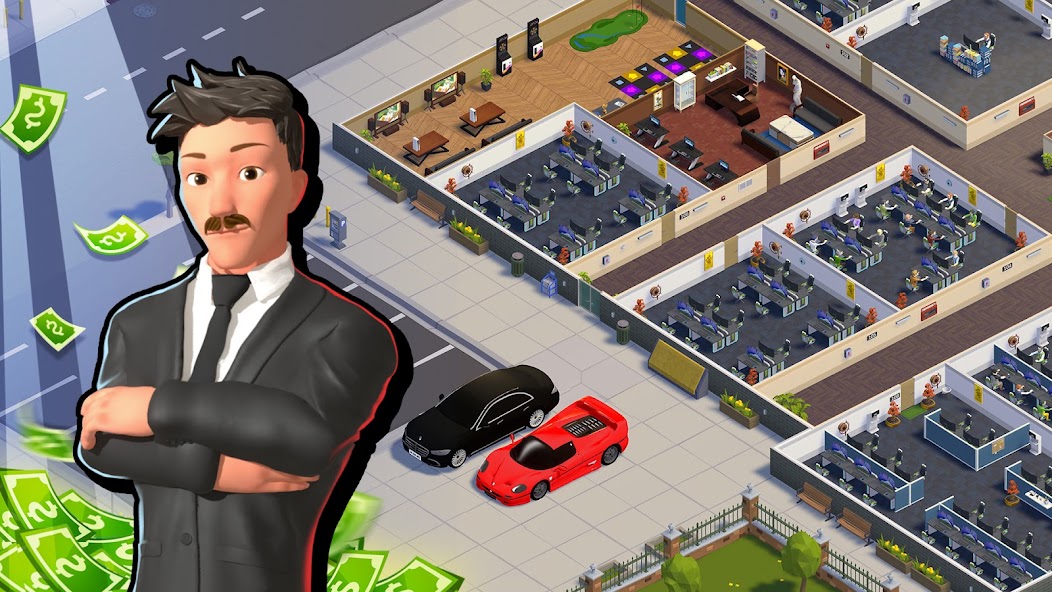 Idle Office Tycoon - Русский 1.1.0 APK + Mod (Unlimited money) untuk android