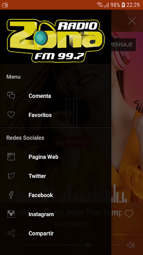 Radio Zona 99.7 Screen 2