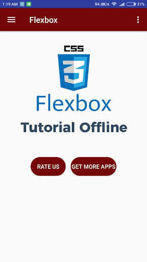 Android application Flexbox Tutorial Offline screenshort