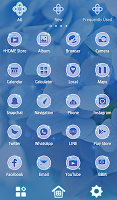 screenshot of Blue Hydrangea Theme