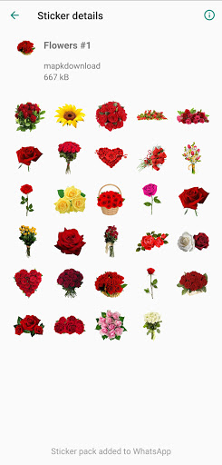WASticker Flowers Stickers Screen 3