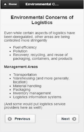 Android application Logistics screenshort