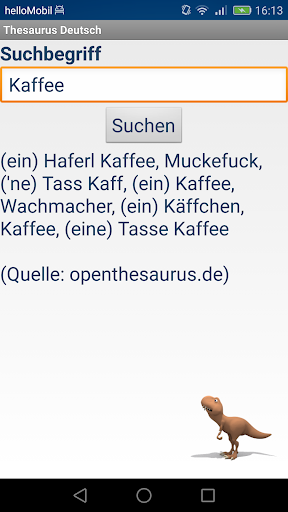 Android application Thesaurus Deutsch screenshort
