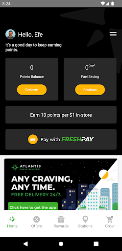 Atlantis Rewards – Gas & Perks Screen 2