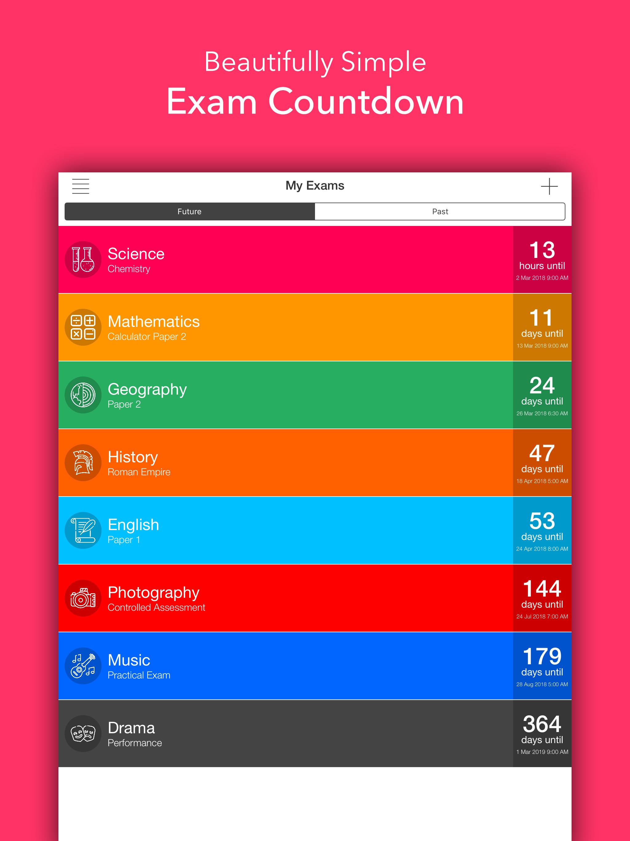 Exam Countdown Lite Screen 3