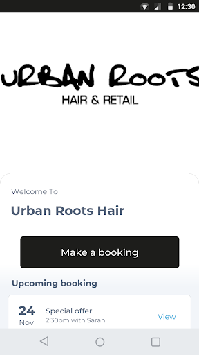 Android application Urban Roots Hair screenshort