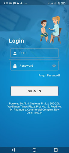 Android application CFB Patient App screenshort