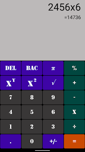 Android application Simple Calculator screenshort