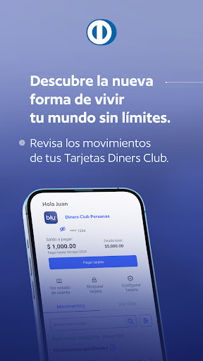 Android application Diners Club screenshort