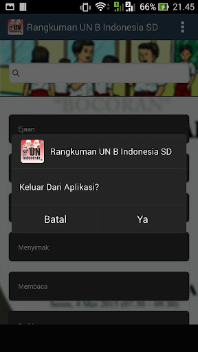 Rangkuman UN B Indonesia SD