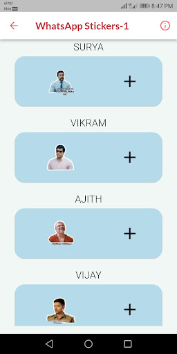 Tamil Actor Stickers