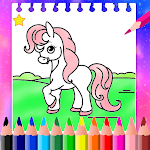 Cover Image of Télécharger Coloring Horse Pony Rainbow  APK