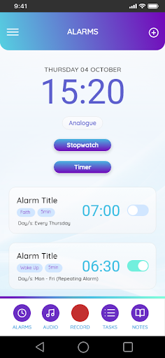 Prosper Clock Screen 3