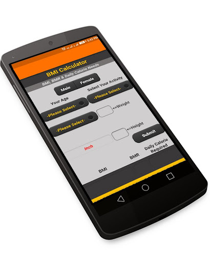 BMI Calculator Body Mass Index Screen 2