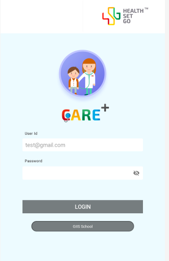 Android application GIIS Care + screenshort