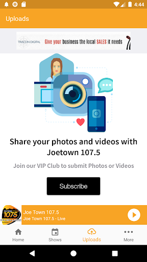 Joetown 107.5 Screen 3