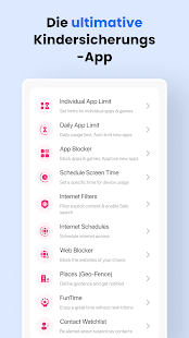 Kindersicherungs FamilyTime Screenshot