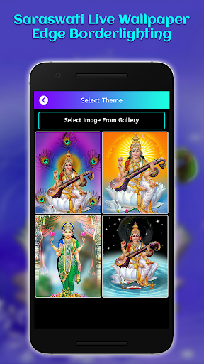Saraswati Live Wallpaper-Edge Borderlighting