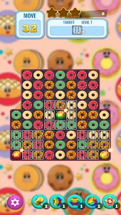 Donut Puzzle: Match 3 Game
