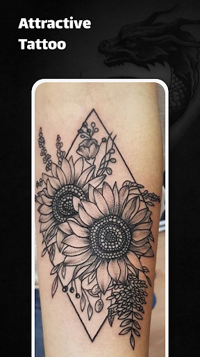 Android application Flower Tattoo Design Wallpaper screenshort