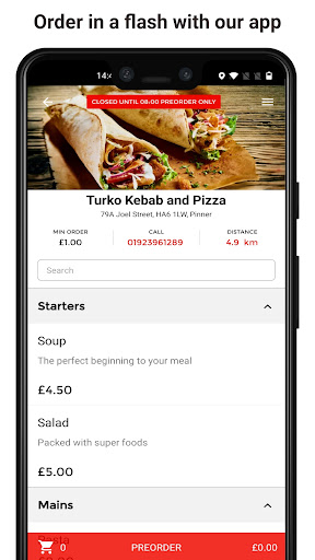 Turko Kebab and Pizza Screen 2